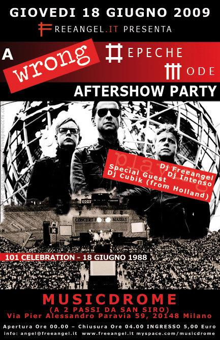 Afterconcert party MILANO -MUSICDROME